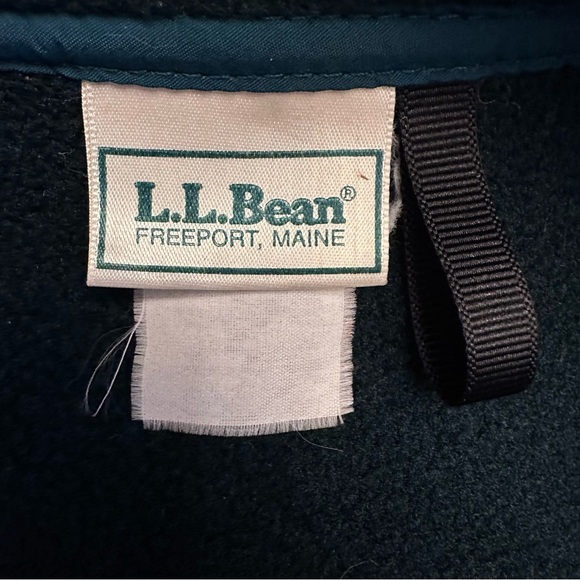 Vintage L.L.Bean Men’s Hunter Green Fleece Zipper Vest Size XL - Picture 12 of 12